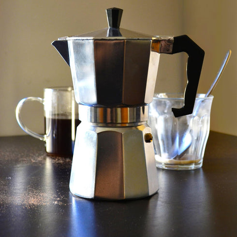 Primula Classic Stovetop Espresso and Coffee Maker, Moka Pot for Italian and Cuban Café Brewing, Greca Coffee Maker, Cafeteras, 9 Espresso Cups, S...