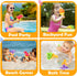 Water Guns for Kids 5PCS Pool Toys Toddler Outdoor Water Toys Dinosaur Squirt Guns Summer Backyard Beach Water Blaster Swimming Pool Games Outside...