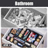 Plastic Drawer Organizers, 10 PCS Drawer Organizer Bins, Bathroom and Vanity Organizer Plastic Tray, Makeup organizer and storage for Makeup, Bedr...