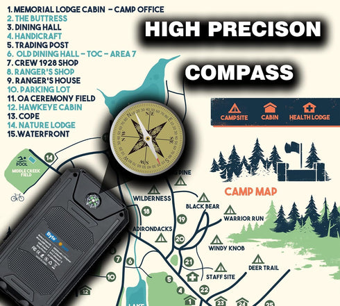 Solar Charger Power Bank 20000mAh, Portable Solar Pone Charger with Compass,Carabiner, Whistle,Flashlights,Solar Panel Charger,Camping Gear Access...