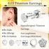 JOERICA Titanium Earrings for Sensitive Ears G23 Pure Titanium Stud Earrings for Women Butterfly Moon Star Opal Cubic Zirconia Hypoallergenic Tita...