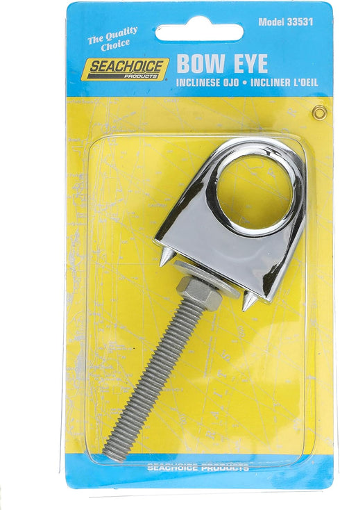 Seachoice Single Shank Bow Eye for Tow Lines or Boat Trailer Winch Hook, 3 in. Shank, 1 in. Eye Diameter...