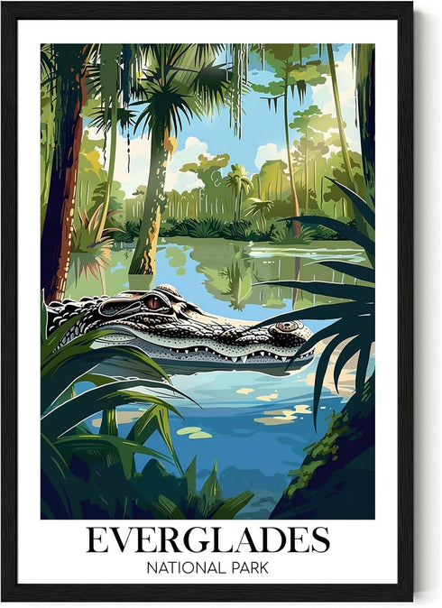 LissiArt97 Everglades National Park Poster - Everglades Wall Art Living Room - Poster Wall Decor Nature Landscape For Bedroom - Office - Home - Na...