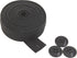 Flat Sewing Band Spool with Buttonholes, Elastic Stretchable, Ideal for DIY Waistbands and Necklines (Black, 3/4 inch × 3 Yards)...