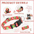 Dogs Christmas Collar, Red Plaid Snowflake-Themed Christmas Cute Dog Collars, Adjustable Puppy Dog Collar for Small Dogs, Pet Decorative Collar (C...