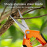 GROWNEER 3 Packs 6.5 Inch Pruning Shears Gardening Hand Pruning Snips Gardening Scissors with Straight Stainless Steel Precision Blades...