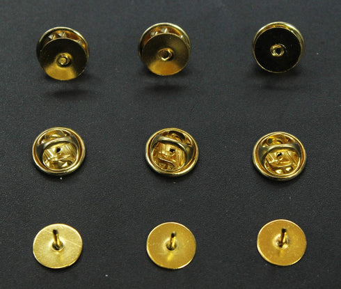 Butterfly Clutch Tie Tacks Pin Backs with Blank Pins for DIY Craft (Gold 50 Pairs)...