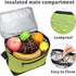 BuyAgain Lunch Bag, 600D Poly Small 6 Can Insulated Reusable Lunch Cooler Bag PEVA Water-resistant Lining for Women Men Adult Work, Apple Green...