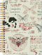 Moth Dead Head Notebook - Skull Notebook, Goth Gothic Journal, Witch Notebook, Goth Office Supplies, Vintage Moth Butterfly Spiral Notebook 5.5x8....