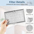 WB06X10608 5304464105 Microwave Grease Filter fit for Frigi.daire G.E Microwave by Fetechmate Replace 5304517871 5304478913 5304509444 5 x 7-5/8 M...