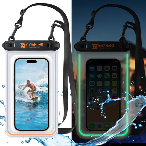 Noctilucent Water Proof Phone Pouch Waterproof Phone case phone dry bag dry beach pouch for iPhone 15 14 13 12 Pro Max XS Samsung swim snorkel kay...
