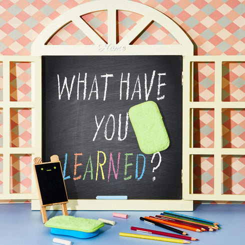 Microfiber Dustless Chalk Eraser Magnetic Chalkboard Cleaner Multipurpose Cleaning Duster Washable Reusable Eraser for Markers, Chalk, Home, Class...