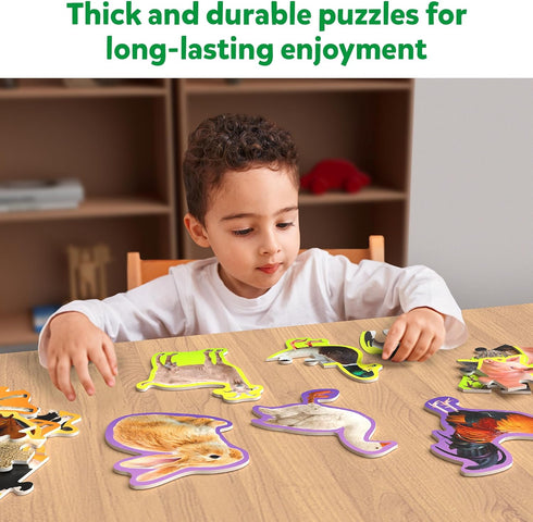 Skillmatics Step by Step Puzzle - 40 Piece Farm Animal Jigsaw & Toddler Puzzles, Educational Montessori Toy for Boys & Girls, Gifts for Kids Ages ...