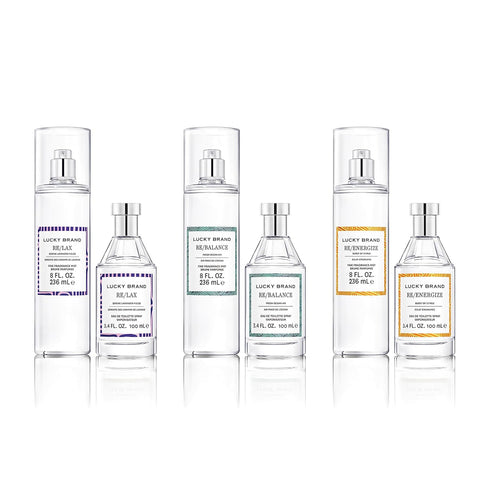 LUCKY Brand Re/Lax The New Sustainably-Inspired & Tranquil Unisex Fine Fragrance Mist For Women & Men, 8.0 Fl Oz (Pack of 1)...