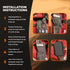XL StrapPack Two Zipper Clip-On Pouch (Black), Travel Wallet, Backpack Pouch, Passport Holder...