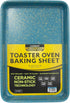 casaWare 9 x 6 x 0.75-Inch Toaster Oven Ultimate Series Commercial Weight Ceramic Non-Stick Coating Baking Pan (Blue Granite)...