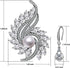 Party Holiday Wedding Brooch for Women and 925 Sterling Silver Earrings with Glitter Pearl Rhinestone Jewelry Set for Women...