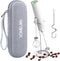 Milk Frother Handheld with 3 Stainless Steel Whisks, Rechargeable Electric Drink Mixer with Stand & Travel Case, Milk Foamer for Coffee, Latte, Ca...