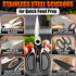 Kitchen Shears for Food Heavy Duty – Kitchen Scissors All Purpose with Cover, 2CR13 Stainless Steel Blades, Rust-Resistant Utility Scissors with B...