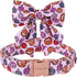 ARING PET Halloween Dog Collar-Cute Pink Pumpkin Dog Collar with Sailor Bowtie, Cotton Halloween Pumpkin Lamp Dog Collars with Metal Buckle...