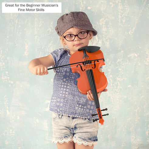 Hey! Play! Kid’s Toy Violin with 4 Adjustable Strings and Bow - Musical Sounds- Realistic-Looking Instrument for Learning Classical Music...