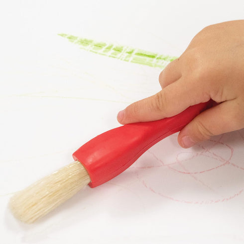 READY 2 LEARN Triangle Grip Paint Brushes - Set of 6 - 3 Sizes - 18m+ - Easy to Grip Paint Brushes for 2, 3 and 4 Year Olds - Encourage Writing Gr...