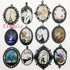 10pcs 30x40mm Black Oval Blank Bezel Pendant Trays Base Cabochon Settings Trays Pendant Blanks (M117)...