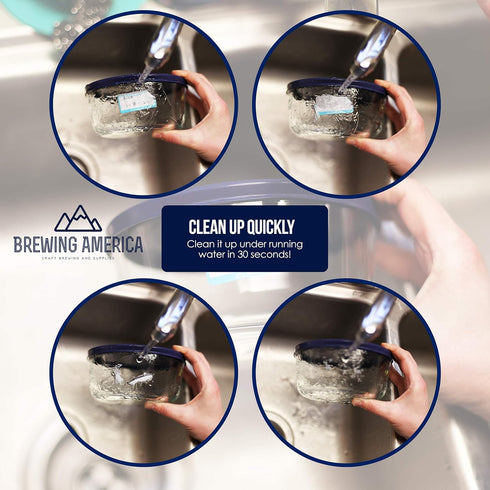 Dissolvable Food Labels for Canning, Pantry, Food Containers, and Mason Jar Food Prep Storage and Organization - Made in USA - Completely Washes A...