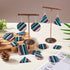 Beadthoven 52pcs Boho Wood Women Earring Making Kit, Striped Resin Wood Earrings Charms Pendants Natural Wood Cutouts Pieces Wooden Earring Blanks...