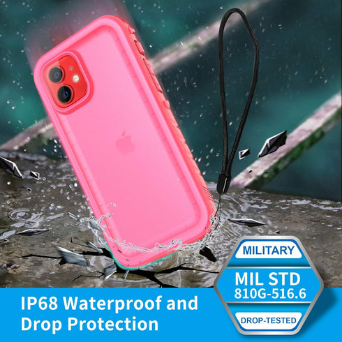 SPORTLINK for iPhone 12/12 Pro Waterproof Case, Full Body Shockproof Dustproof Phone Screen Protector Rugged Cases for iPhone 12/12 Pro 6.1 Inches...