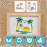 45pcs Palm Tree Stencils for Painting on Wood Summer Stencils Paint Beach Palm Burning Patterns Template on Art Craft Canvas Wall Fabric Rock (45 ...