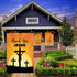 Thank You Jesus Garden Flag - God Christian Passion Week Nativity Yard Decor - God Bless Outdoor Decor - Nativity Religious House Decoration -Doub...