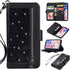 EYZUTAK Wallet Case for iPhone Xs iPhone X,Magnetic Handbag Zipper Pocket PU Leather Flip with 9 Card Slots and Wrist Strap Folio TPU Inner Stand ...