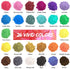 HTVRONT Mica Powder for Epoxy Resin 104 g - 26 Colors Shimmery Pigment Powder - Easy to Mix & Natural for Soap Making, Lip Gloss, Bath Bombs...