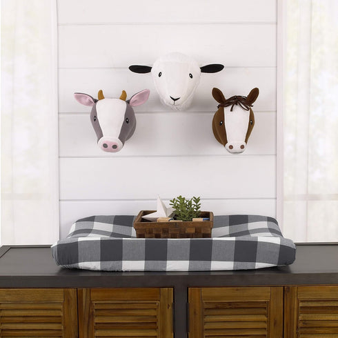 Little Love by NoJo Plush Fleece White Sheep Head Wall Décor...