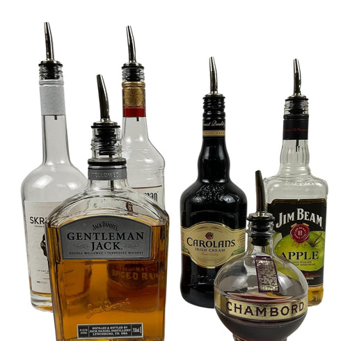 Chrome Liquor Pourer (285-50) (86416), Silver, 12 Pack...