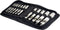 SE Heavy-Duty 12-Piece Hollow Leather Punch Set - High Carbon Steel, Machined Grip, 1/8" to 3/4" Sizes - Includes Zipper Pouch for Gasket, Leather...