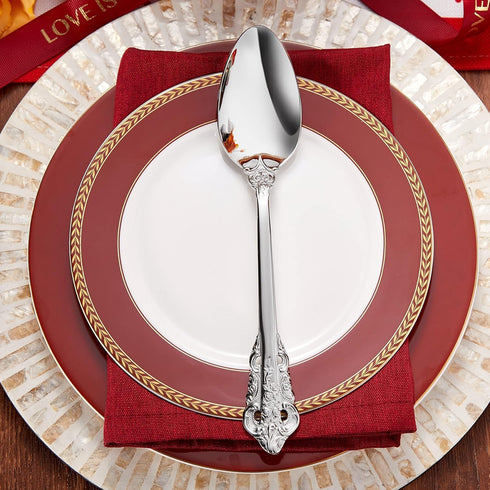 KEAWELL 2-Piece Gorgeous Large Serving Spoon, 18/10 Stainless Steel, Fine Large Serving Spoon, Sturdy Tablespoon, Dishwasher Safe, 9.4" (Silver)...