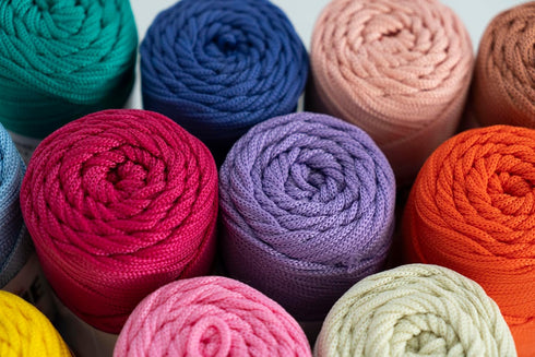 Macrame Cord | Macrame Supplies 3mm Polyester Macrame Rope Yarn for Table Runner Wall Décor Plant Hanging 131 Yards - Fuschia......