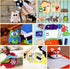 60PCS Felt Sheets Fabric, 4" X 4" Soft Felt Fabric for Crafts Halloween Christmas Fabric Fall Felt Squares for DIY and Sewing Projects (White)...