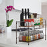 Simple Houseware Countertop Spice Rack 2-Tier Kitchen Spice Organizer Storage Shelves, Bronze...
