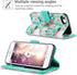 ULAK for iPhone SE 3(2022)/SE(2020)/8/7 Wallet Case with Card Holder, Premium Floral PU Leather Flip Case with Kickstand Card Slots,Wrist Strap, D...