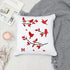 6 PCS Vine Leaf Rose Stencil Cherry Blossom Stencil Bird Tree Branch Stencils Reusable Floral Flower Stencils for Painting on Wood Furniture Canva...