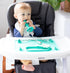 Busy Baby Teething Spoon - 2-in-1 Teether and Training Spoon for Self Feeding, Dishwasher Safe, BPA Free, Food Grade Silicone (Blue)...