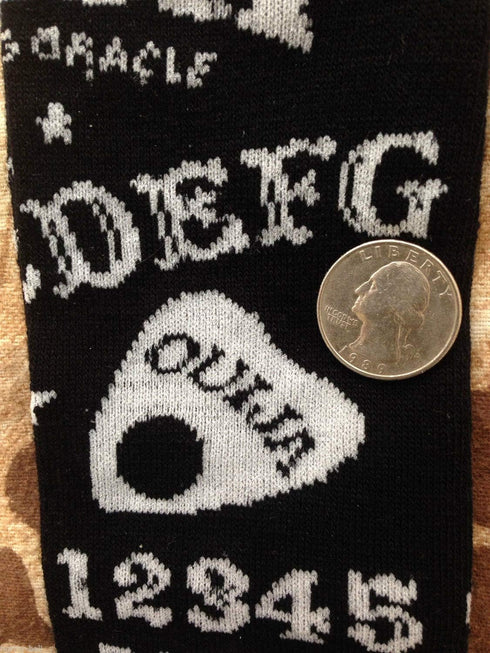 Ouija Board Print Women's Juniors Knee High Socks Size 9-11...