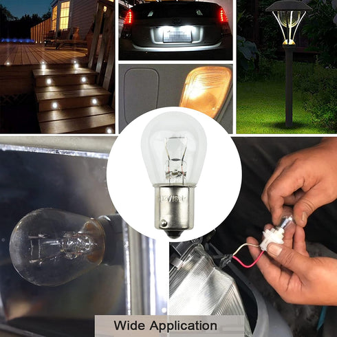 Diximus Pack of 10 Bulbs 1141 S8 Low Voltage Landscape Light Bulbs 12V 18W BA15s Bayonet 18W Lamp...