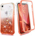 Ruky for XR Case, Glitter Clear Full Body Rugged Liquid Cover with Built-in Screen Protector...
