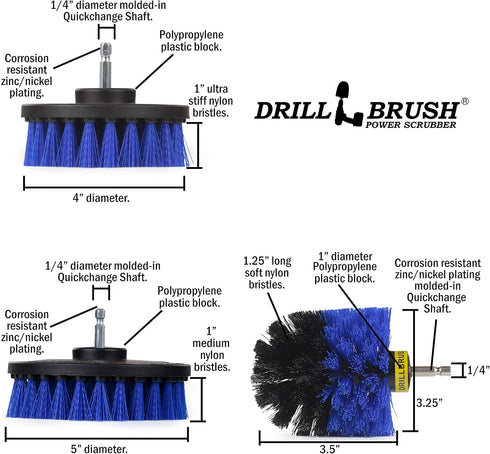 Drill Brush - Cleaning Supplies - Pool Accessories -Spin Brush - Hot Tub - Spa - Pool Brush - Slide - Steps - Pool Cover - Pond Liner - Carpet Cle...