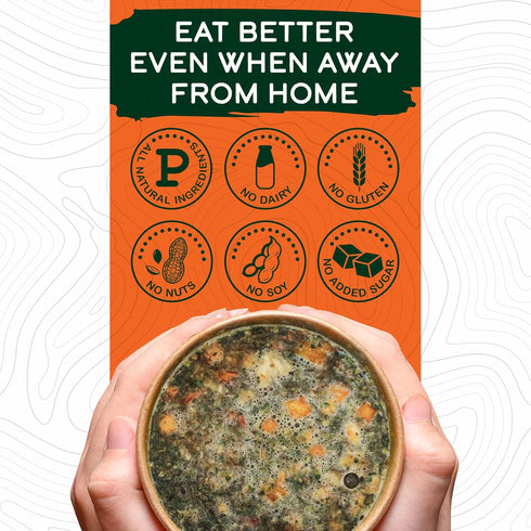 Wild Zora Instant Keto-Friendly Soups Tuscan Chicken 8-pack Broth Made with Free-Range Chicken, and Vegetables, Gluten-Free, Low Carb, No Added Su...