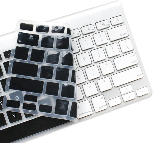 ProElife Ultra Thin Silicone Keyboard Protector Cover Skin for Apple Wireless Keyboard with Bluetooth MC184LL/B (Model A1314, U.S Layout) (Not Fit...